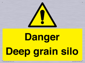 Danger Deep grain silo